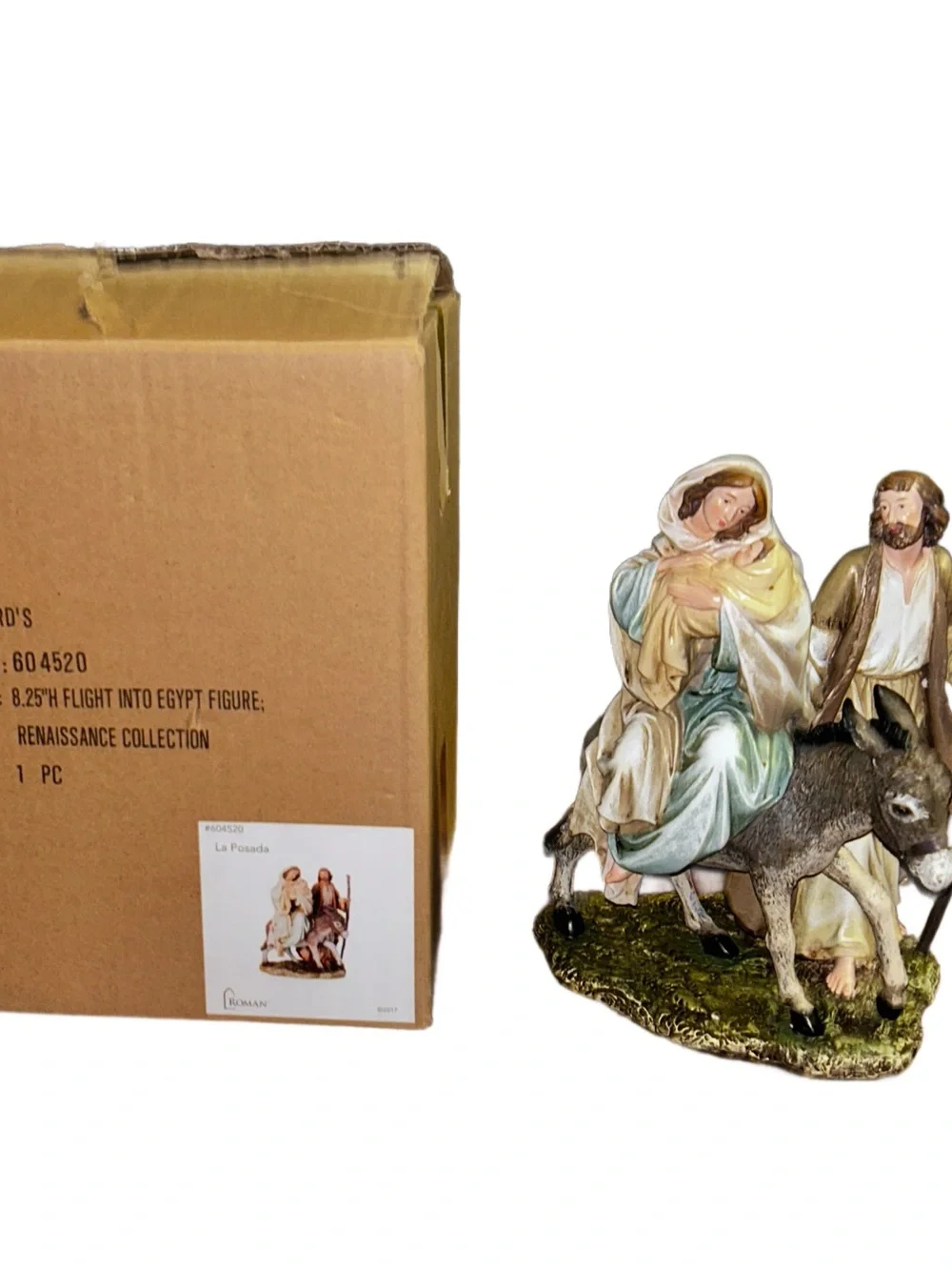 Roman ~ Renaissance ~ La Posada ~ Flight Into Egypt ~ Figurine ~ New W/ Box